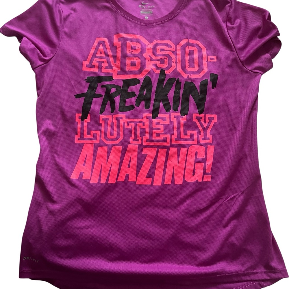 Nike Magenta Dri-FIT Running Tee